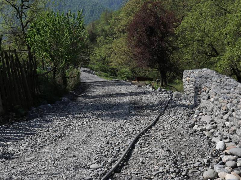 ცაგერის მუნიციპალიტეტის სოფელ ჩხუტელში დასრულების პროცესშია სტიქიის შედეგად...